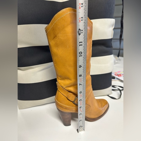 MADE IN BRAZIL-vintage leather high-heeled boots - Picture 13 of 16